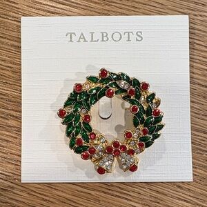 Talbots Holiday Brooch NEW
